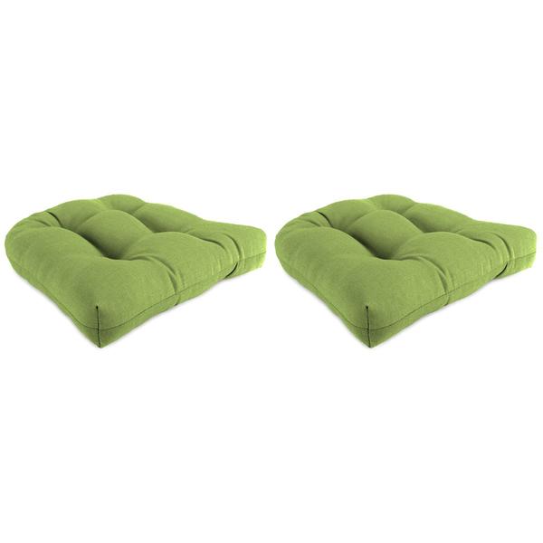 Jordan Manufacturing Wicker Chair Cushion Set - Husk Texture Leaf