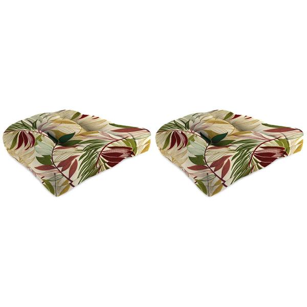 Jordan Manufacturing Oasis Gem Wicker Chair Cushions - Set Of 2