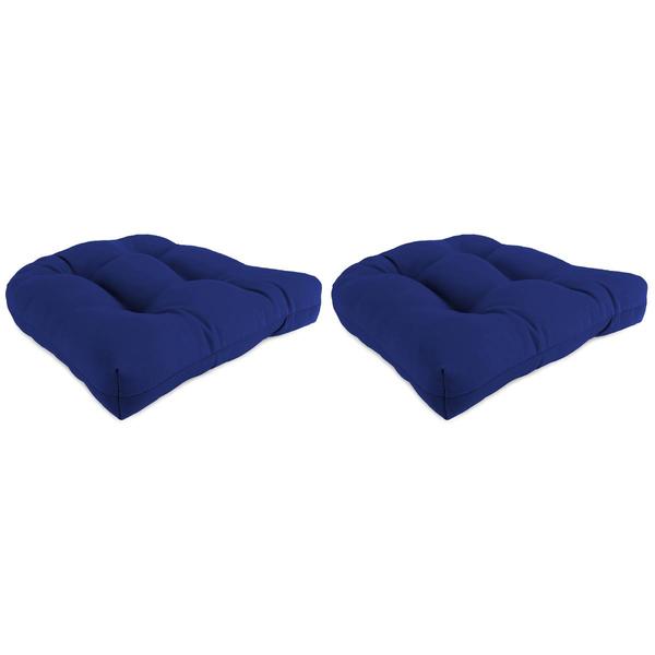 Jordan Manufacturing Solid Wicker Chair Cushions - Set Of 2