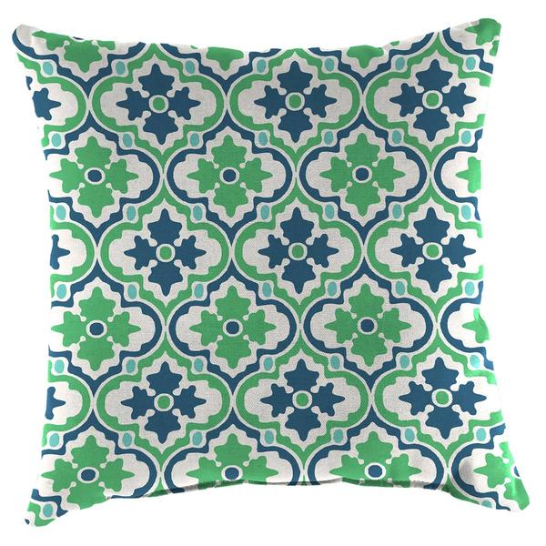 Jordan Manufacturing 2pk. Quatrefoil Outdoor Throw Pillow Set alternate view