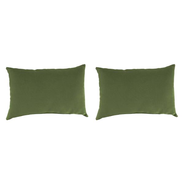Jordan Veranda Hunter Lumbar Throw Pillows - Set Of 2
