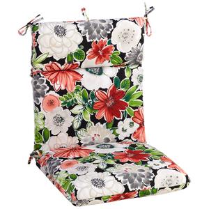 Jordan Manufacturing Floral High Back Cushion - Putty Terracotta