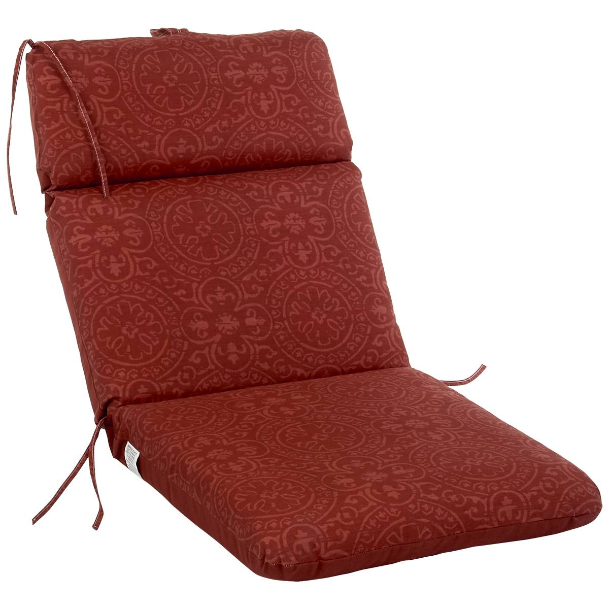 Jordan Manufacturing Outdoor High Back Chair Cushion-Rust