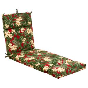 Jordan Manufacturing French Edge Chaise Lounge Cushion - Red