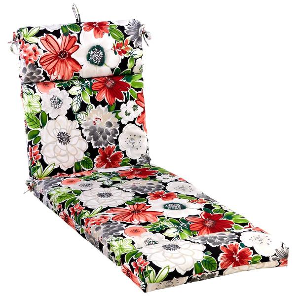 Jordan Manufacturing Floral Chaise Cushion - Putty Terracotta