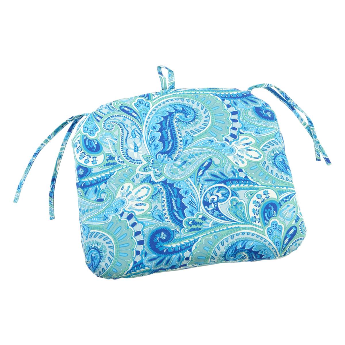 Jordan Manufacturing Seat Cushion - Turquoise Paisley