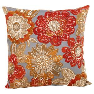 Jordan Manufacturing Outdoor Toss Pillow - Taupe/Rust