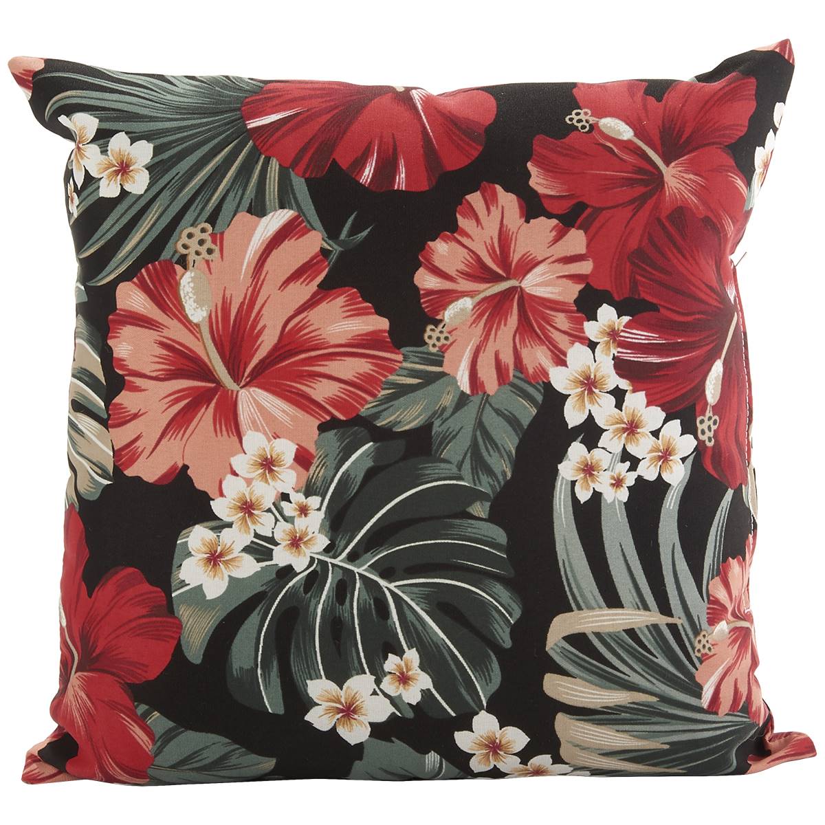 Jordan Manufacturing Floral Print Outdoor Toss Pillow