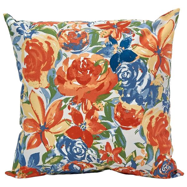 Jordan Manufacturing Multi Color Floral Outdoor Pillow