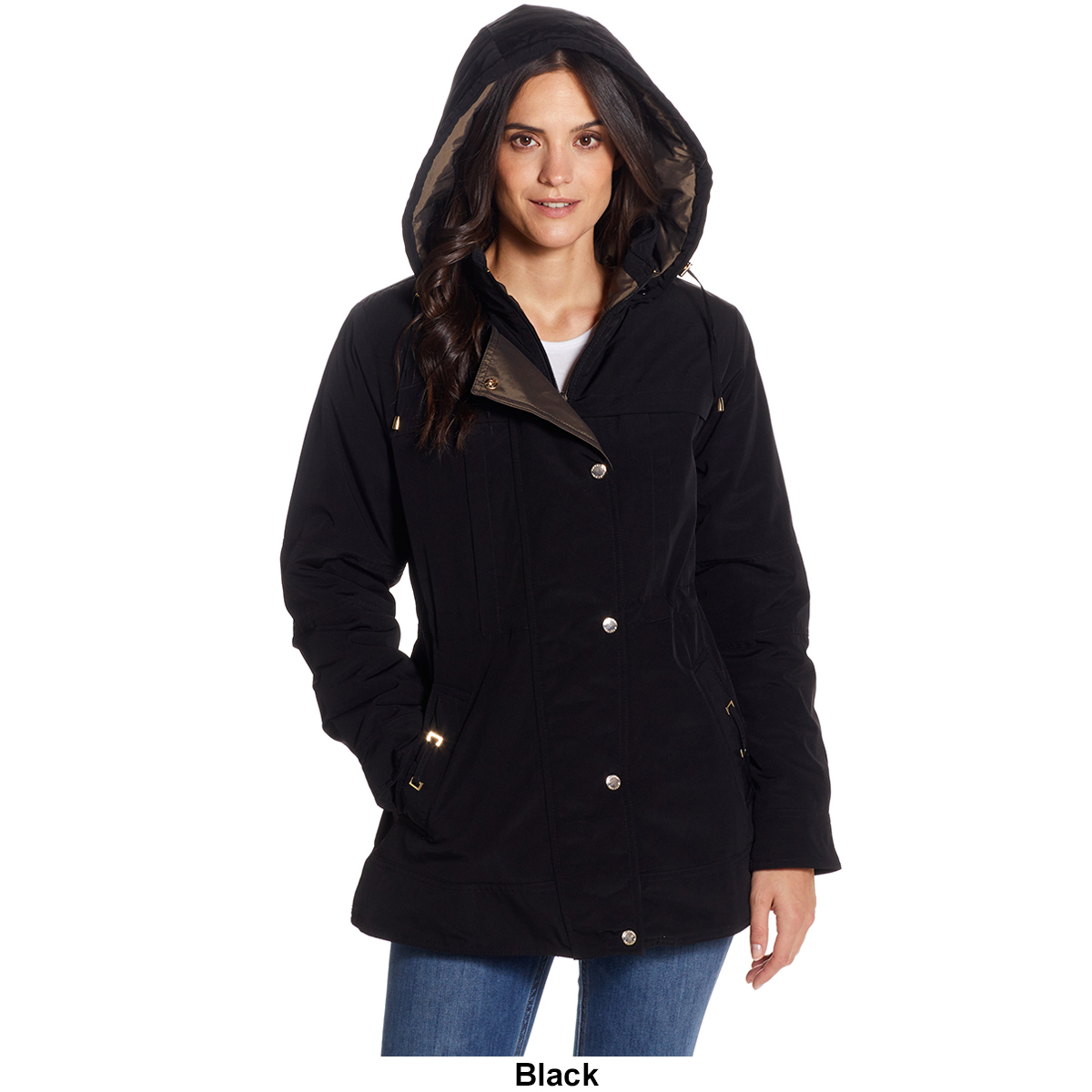 Petites Gallery Stadium Anorak Jacket W/Scarf