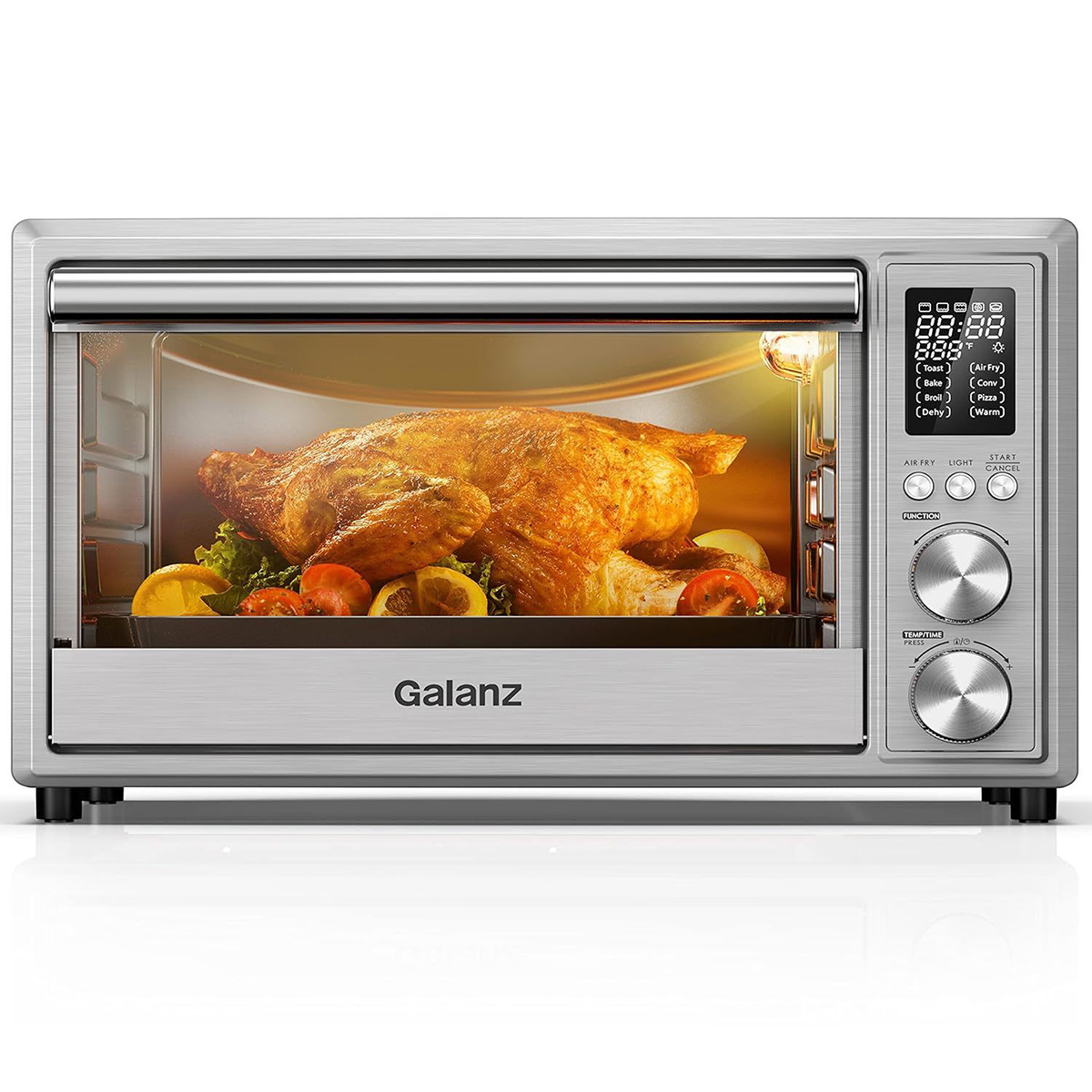 GALANZ(R) 30-Liter 8-in-1 Programmable Air Fryer Oven