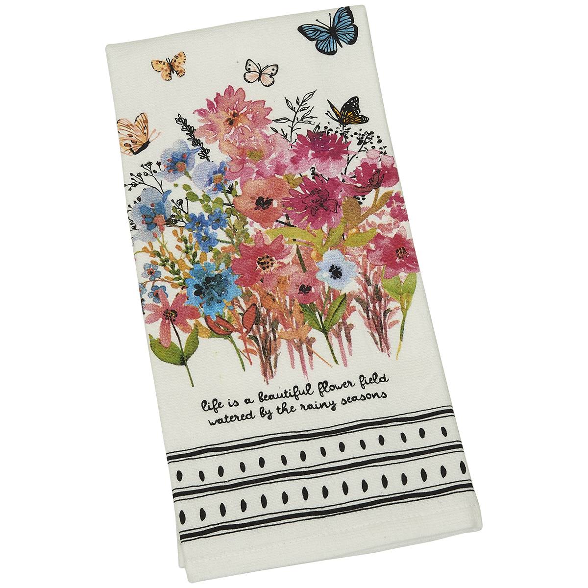 Essential Kitchen Flower Field Kitchen Towel