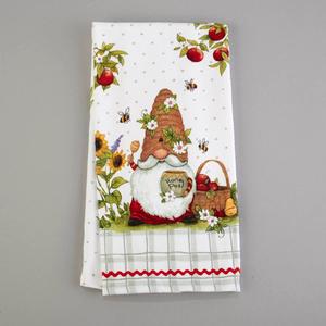 Garden Gnomes Bee Gnome Dual Kitchen Towel