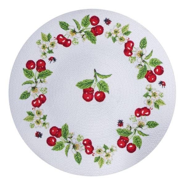 Kay Dee Sweet Cherry Braided Placemat