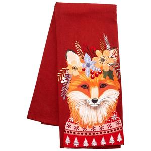 Kay Dee Holiday Flowers Everywhere Bear Dual Purpose KitchenTowel