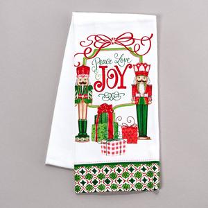 Kay Dee Merry Nutcracker Peae Love Joy Towel