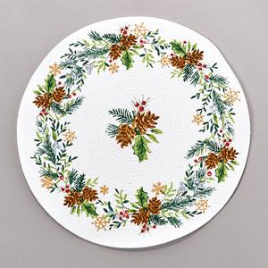Kay Dee Sage Santa Braided Placemat