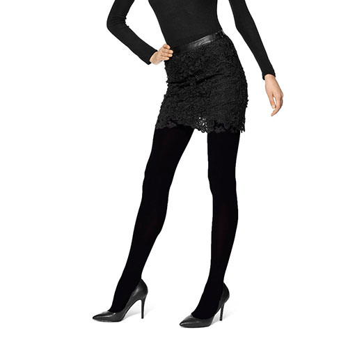 Womens HUE(R) Blackout Tights With Tummy Control