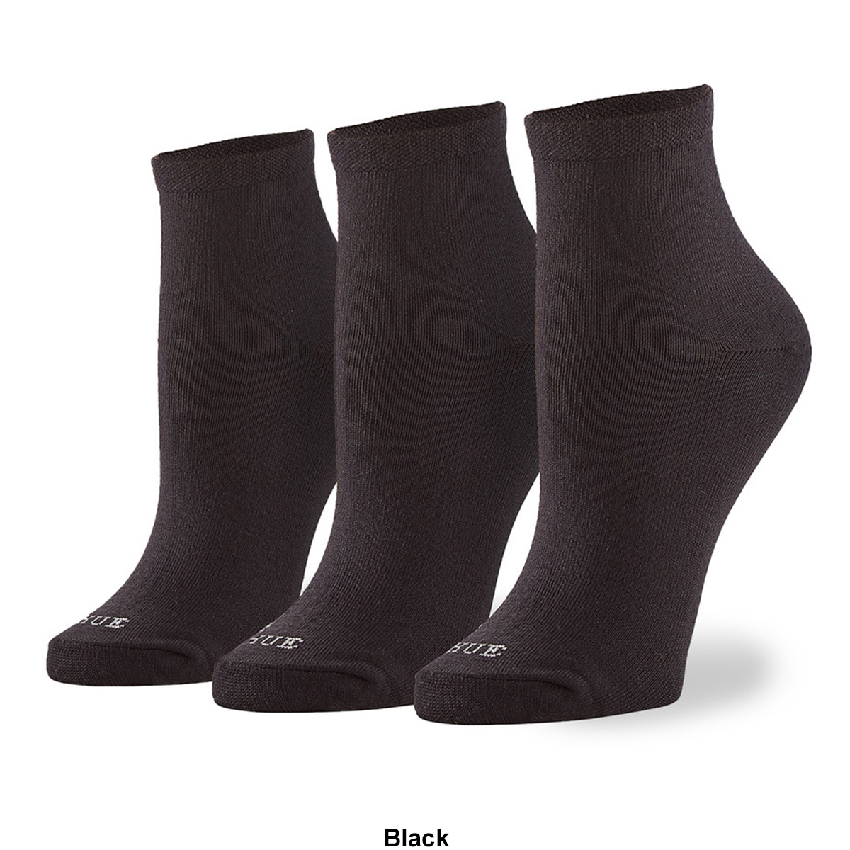 Womens HUE(R) 3Pk. Super Soft Cropped Socks