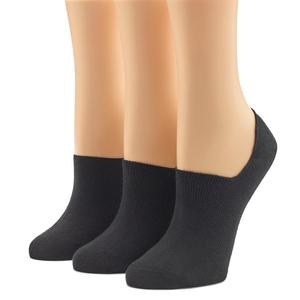 Womens HUE(R) 3pk. Cotton No Show Arch Hug Socks