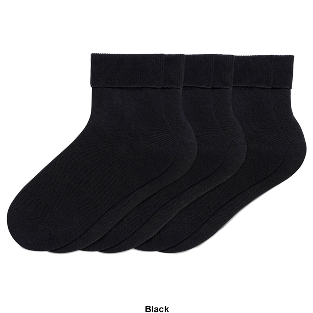 Womens HUE(R) 3pk. Bobby Mid Crew Socks