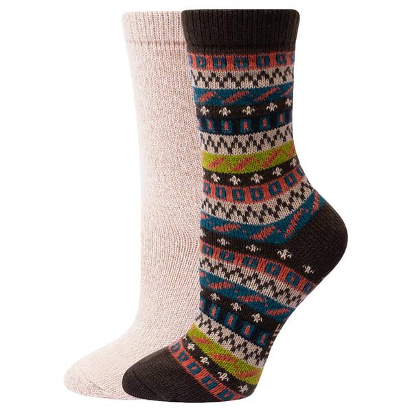 Womens HUE(R) 2pk. Geo Rib Boot Socks alternate view