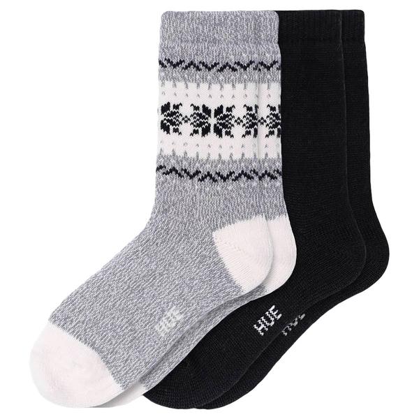 Womens HUE(R) 2pk. Snowflake Boot Crew Socks