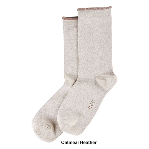 Womens HUE(R) Jean Crew Socks