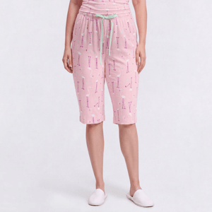 Womens HUE Flirty Flamingos Bermuda Pajama Bottoms
