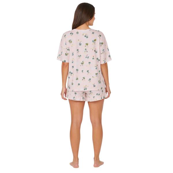 Womens HUE(R) Palm Trees Oversized Pajama Set alternate view