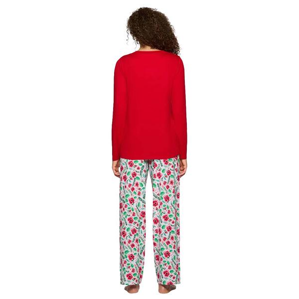 Womens HUE(R) Long Sleeve Floral Timeless Pajama Set alternate view