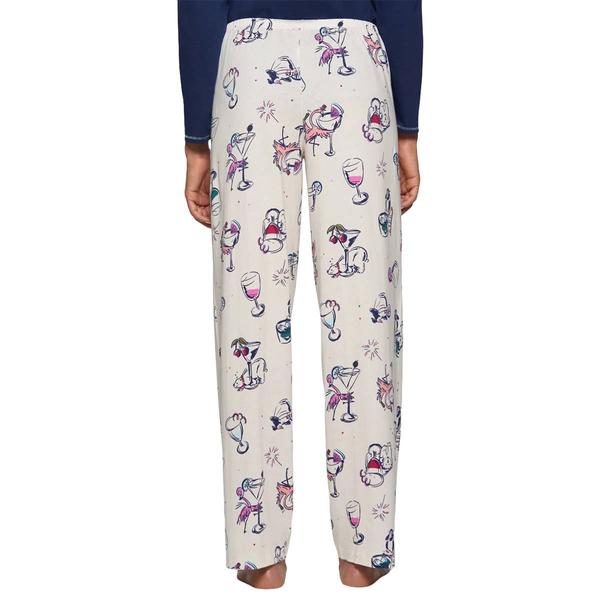 Plus Size HUE(R) Another Round Long Pajama Bottoms alternate view
