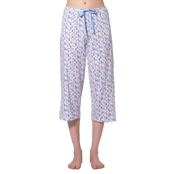 Plus Size HUE(R) Icy Margarita Capri Pajama Pants