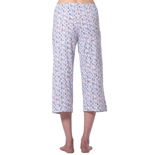 Plus Size HUE(R) Icy Margarita Capri Pajama Pants alternate view