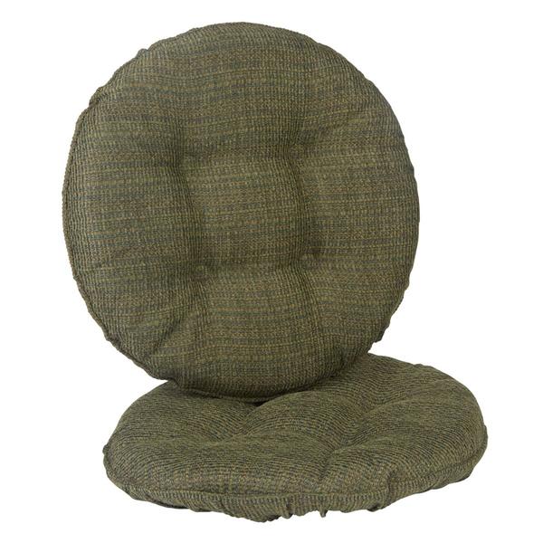 Klear Vu The Gripper(R) 2pc. Round Tyson Tufted Barstool Cushions