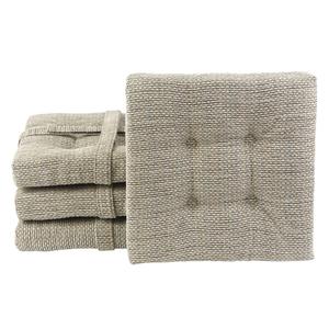 Klear Vu The Gripper(R) 4pc. Square Bar Stool Cushion with Straps