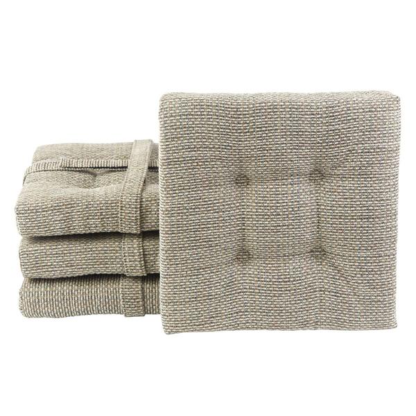 Klear Vu The Gripper(R) 4pc. Square Bar Stool Cushion with Straps