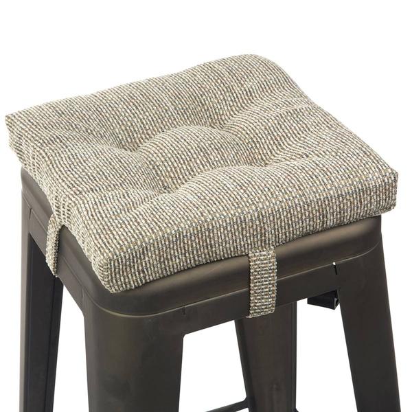 Klear Vu The Gripper(R) 4pc. Square Bar Stool Cushion with Straps alternate view