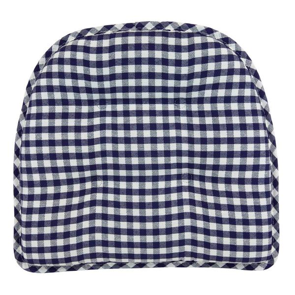 Klear Vu The Gripper(R) 2pc. Gingham Tufted Chair Cushion Set alternate view