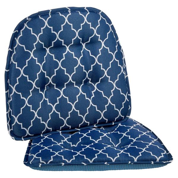 Klear Vu The Gripper(R) 2pc. Trellis Tufted Chair Cushion Set alternate view