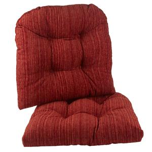 Klear Vu The Gripper(R) 2pc. Polar Chenille Tufted Chair Cushions