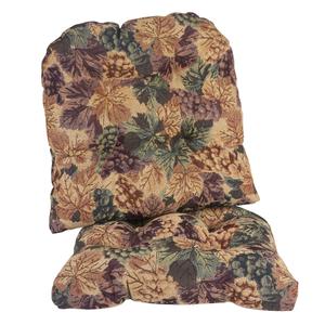 Klear Vu The Gripper(R) 2pc. Cabernet Universal Chair Cushions Set
