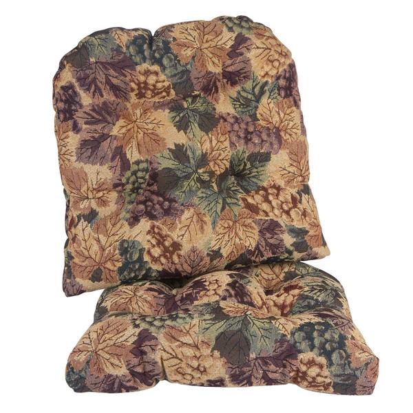 Klear Vu The Gripper(R) 2pc. Cabernet Universal Chair Cushions Set