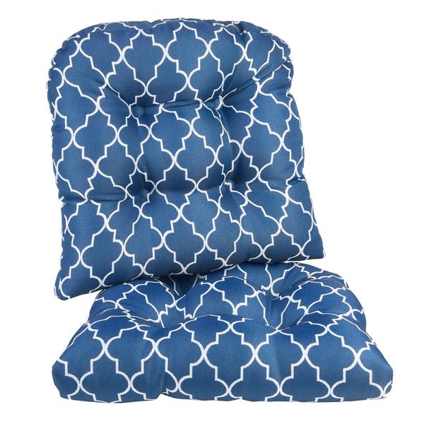 Klear Vu The Gripper(R) 2pc. Trellis Universal Chair Cushions Set