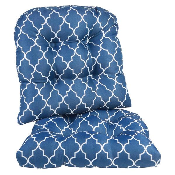 Klear Vu The Gripper(R) 2pc. Trellis Universal Chair Cushions Set alternate view