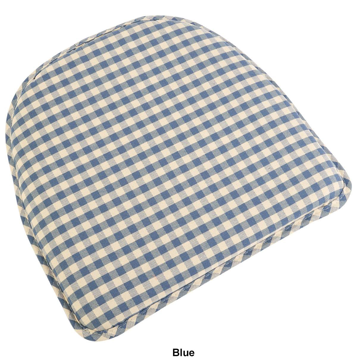 The Gripper Gingham Check Chair Pad