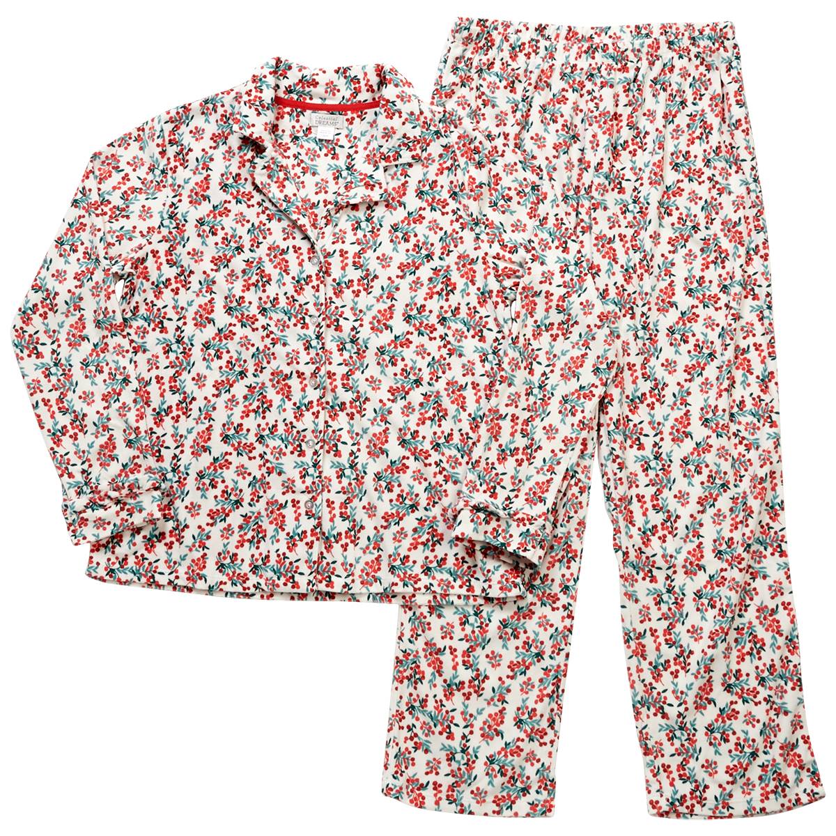 Womens Celestial Dreams Long Sleeve Berries Pajama Set