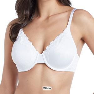 Womens Ellen Tracy Lace Trim Jacquard Bras 6409 alternate view