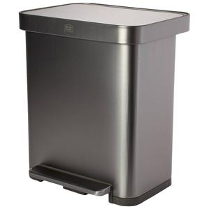 Home Zone Living 13 Gallon Stainless Steel Step On Trash Can