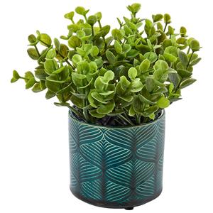 Life-Like Grass in Ceramic Pot
